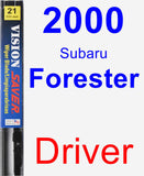 Driver Wiper Blade for 2000 Subaru Forester - Vision Saver