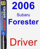 Driver Wiper Blade for 2006 Subaru Forester - Vision Saver