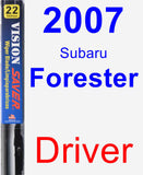 Driver Wiper Blade for 2007 Subaru Forester - Vision Saver