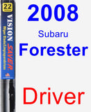 Driver Wiper Blade for 2008 Subaru Forester - Vision Saver