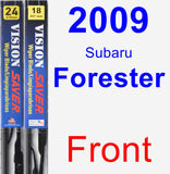 Front Wiper Blade Pack for 2009 Subaru Forester - Vision Saver