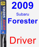 Driver Wiper Blade for 2009 Subaru Forester - Vision Saver