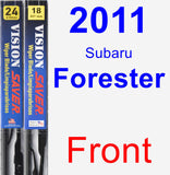 Front Wiper Blade Pack for 2011 Subaru Forester - Vision Saver