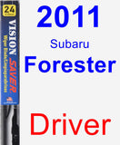 Driver Wiper Blade for 2011 Subaru Forester - Vision Saver