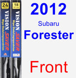 Front Wiper Blade Pack for 2012 Subaru Forester - Vision Saver