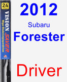 Driver Wiper Blade for 2012 Subaru Forester - Vision Saver