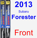 Front Wiper Blade Pack for 2013 Subaru Forester - Vision Saver