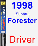 Driver Wiper Blade for 1998 Subaru Forester - Vision Saver