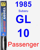 Passenger Wiper Blade for 1985 Subaru GL-10 - Vision Saver