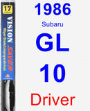 Driver Wiper Blade for 1986 Subaru GL-10 - Vision Saver