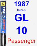 Passenger Wiper Blade for 1987 Subaru GL-10 - Vision Saver