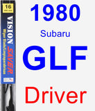 Driver Wiper Blade for 1980 Subaru GLF - Vision Saver