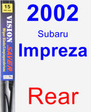 Rear Wiper Blade for 2002 Subaru Impreza - Vision Saver