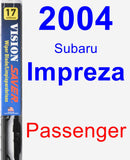 Passenger Wiper Blade for 2004 Subaru Impreza - Vision Saver