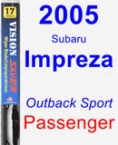 Passenger Wiper Blade for 2005 Subaru Impreza - Vision Saver