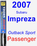 Passenger Wiper Blade for 2007 Subaru Impreza - Vision Saver