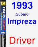 Driver Wiper Blade for 1993 Subaru Impreza - Vision Saver