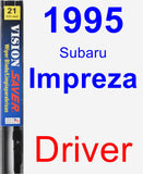 Driver Wiper Blade for 1995 Subaru Impreza - Vision Saver