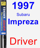 Driver Wiper Blade for 1997 Subaru Impreza - Vision Saver