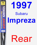 Rear Wiper Blade for 1997 Subaru Impreza - Vision Saver