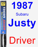 Driver Wiper Blade for 1987 Subaru Justy - Vision Saver