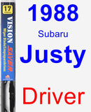 Driver Wiper Blade for 1988 Subaru Justy - Vision Saver