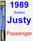 Passenger Wiper Blade for 1989 Subaru Justy - Vision Saver