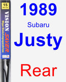 Rear Wiper Blade for 1989 Subaru Justy - Vision Saver