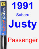 Passenger Wiper Blade for 1991 Subaru Justy - Vision Saver