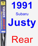 Rear Wiper Blade for 1991 Subaru Justy - Vision Saver