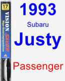 Passenger Wiper Blade for 1993 Subaru Justy - Vision Saver