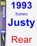 Rear Wiper Blade for 1993 Subaru Justy - Vision Saver