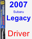 Driver Wiper Blade for 2007 Subaru Legacy - Vision Saver