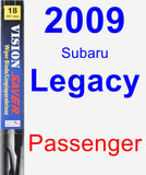 Passenger Wiper Blade for 2009 Subaru Legacy - Vision Saver
