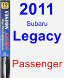 Passenger Wiper Blade for 2011 Subaru Legacy - Vision Saver
