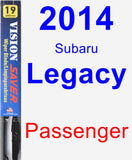 Passenger Wiper Blade for 2014 Subaru Legacy - Vision Saver