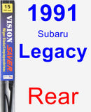 Rear Wiper Blade for 1991 Subaru Legacy - Vision Saver