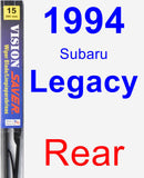 Rear Wiper Blade for 1994 Subaru Legacy - Vision Saver