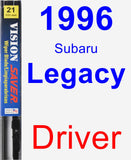 Driver Wiper Blade for 1996 Subaru Legacy - Vision Saver