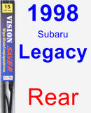 Rear Wiper Blade for 1998 Subaru Legacy - Vision Saver