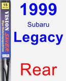 Rear Wiper Blade for 1999 Subaru Legacy - Vision Saver