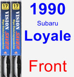 Front Wiper Blade Pack for 1990 Subaru Loyale - Vision Saver