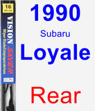 Rear Wiper Blade for 1990 Subaru Loyale - Vision Saver