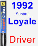 Driver Wiper Blade for 1992 Subaru Loyale - Vision Saver