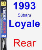 Rear Wiper Blade for 1993 Subaru Loyale - Vision Saver