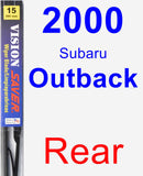 Rear Wiper Blade for 2000 Subaru Outback - Vision Saver