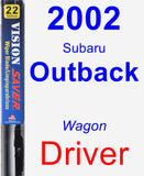 Driver Wiper Blade for 2002 Subaru Outback - Vision Saver