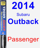 Passenger Wiper Blade for 2014 Subaru Outback - Vision Saver