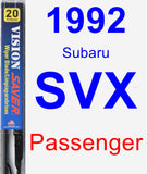 Passenger Wiper Blade for 1992 Subaru SVX - Vision Saver