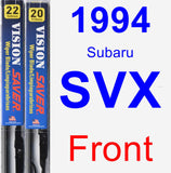 Front Wiper Blade Pack for 1994 Subaru SVX - Vision Saver